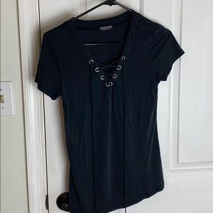 Fashion nova lace up shirt